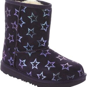 Youth UGG Classic II Iridescent Stars Nightshade/Purple Boots (NWT)